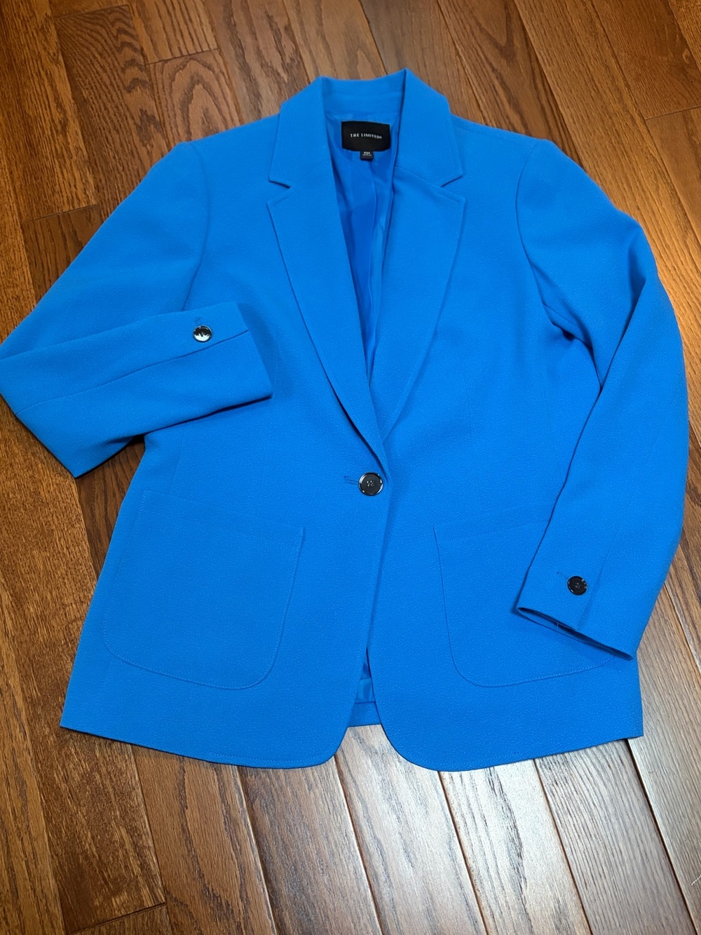 Vintage 90s THE LIMITED Moroccan Royal Blue Structured Blazer / Suit Jacket 💎